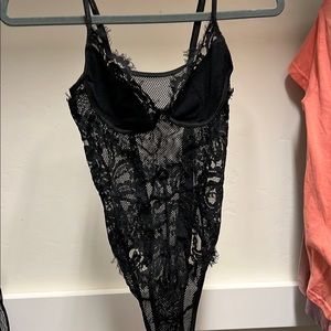 Black lace teddy lingerie sexy lot